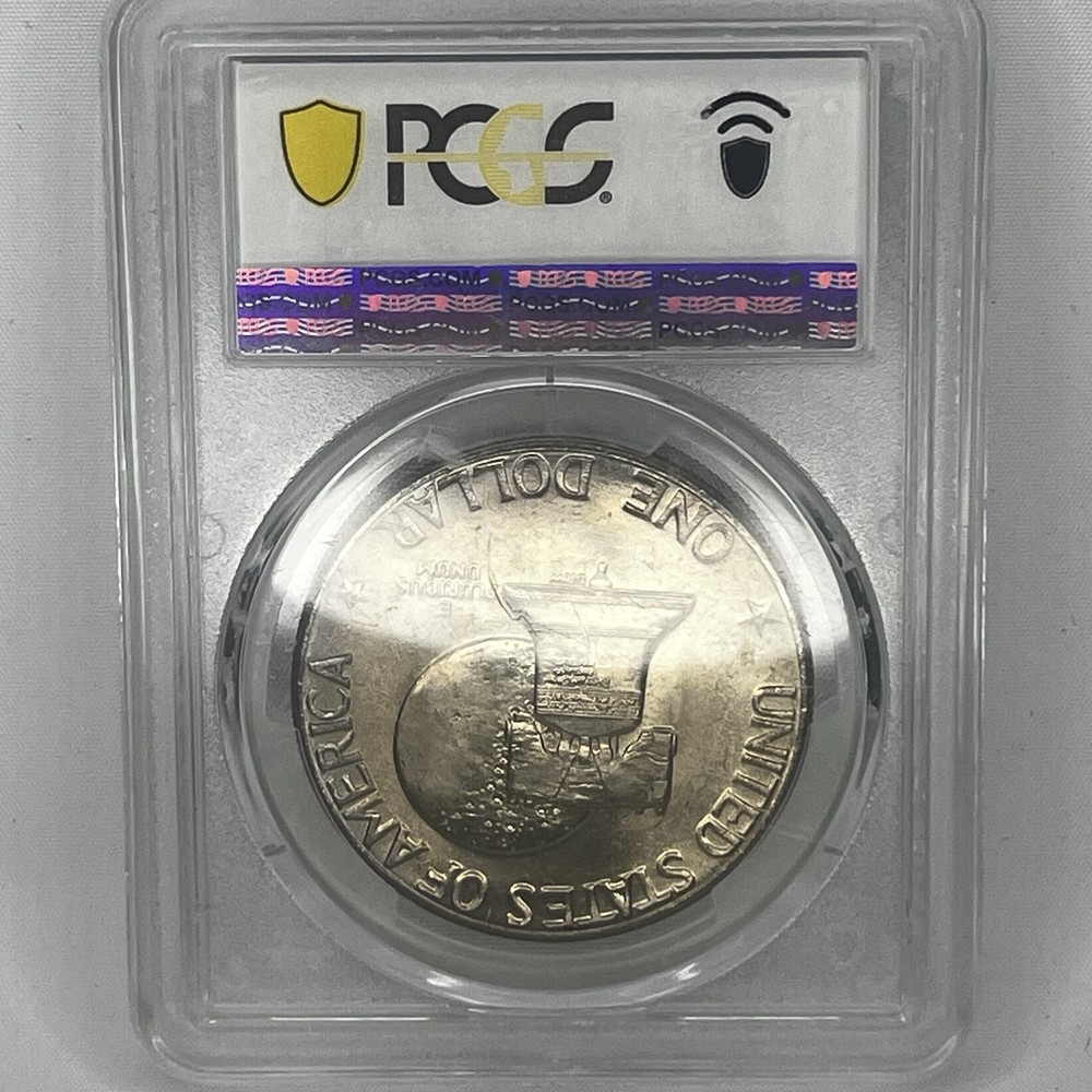 MS65 1976 Type 2 Eisenhower Dollar Ike PCGS Blue Label bicentennial