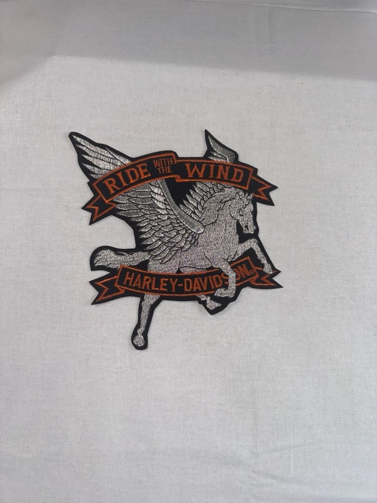 Harley-Davidson Ride With The Wind Pegasus Large Embroidered Back Patch