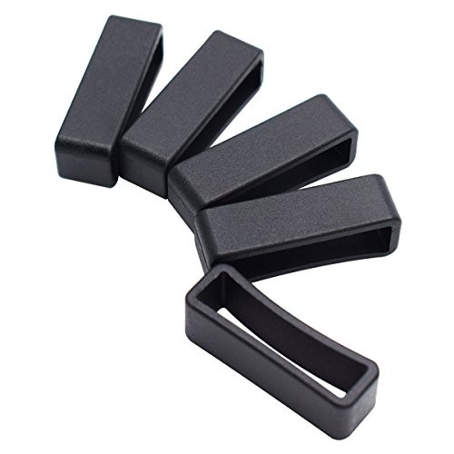 20 Pack 1 inch Plastic Keeper Belt Loop Square Loop Buckle for Backpack Straps
