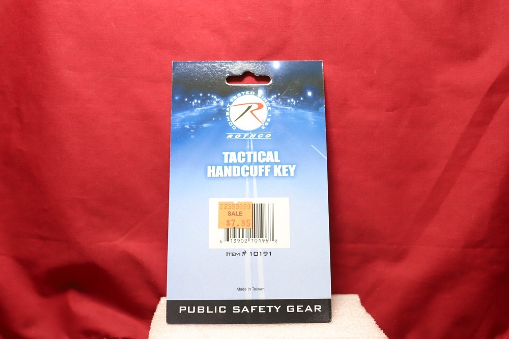 Universal Handcuff Key Pocket Clip-On Restraint Black Solid Covert Tactical Tool