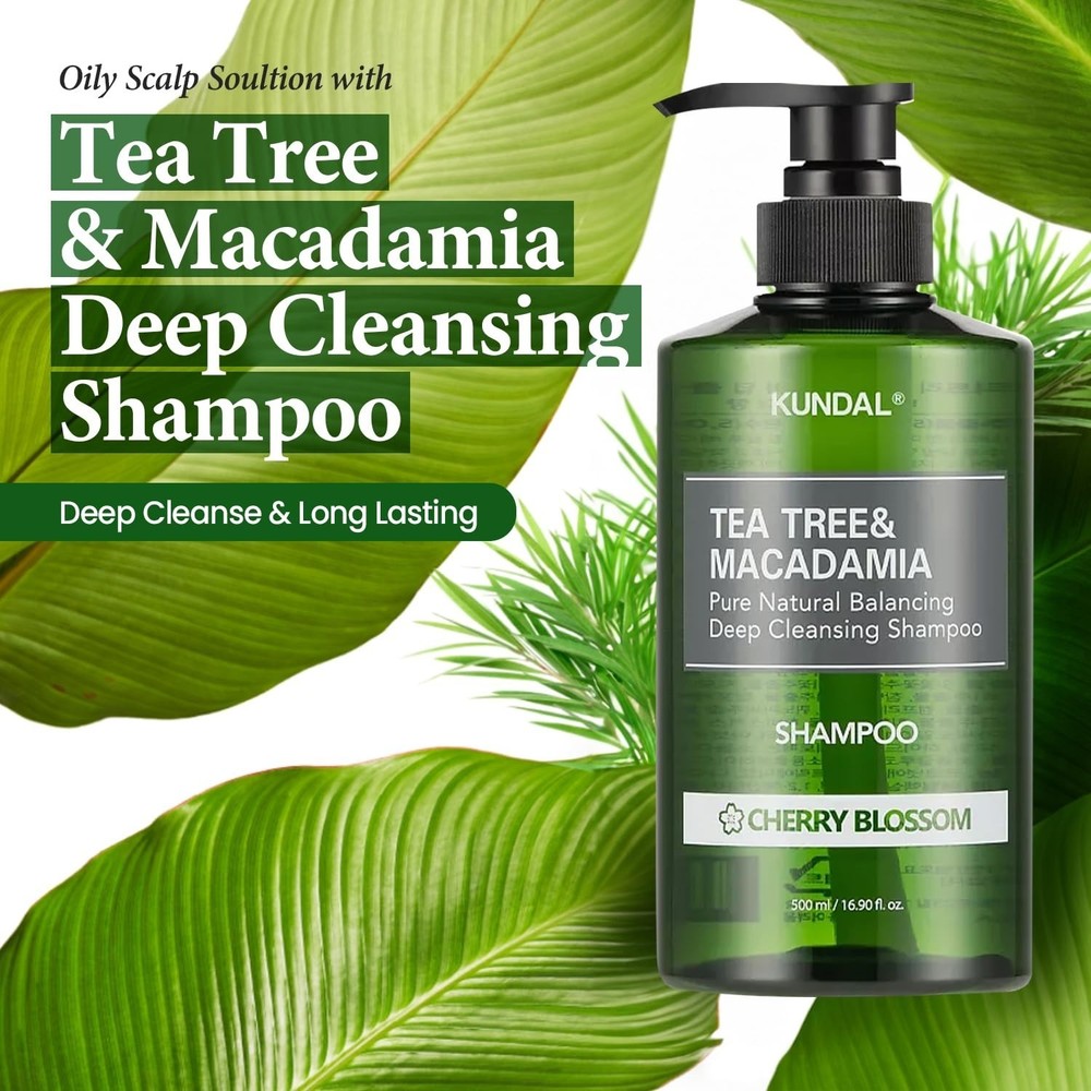 Kundal Tea Tree & Macadamia Deep Cleansing Shampoo 500ml