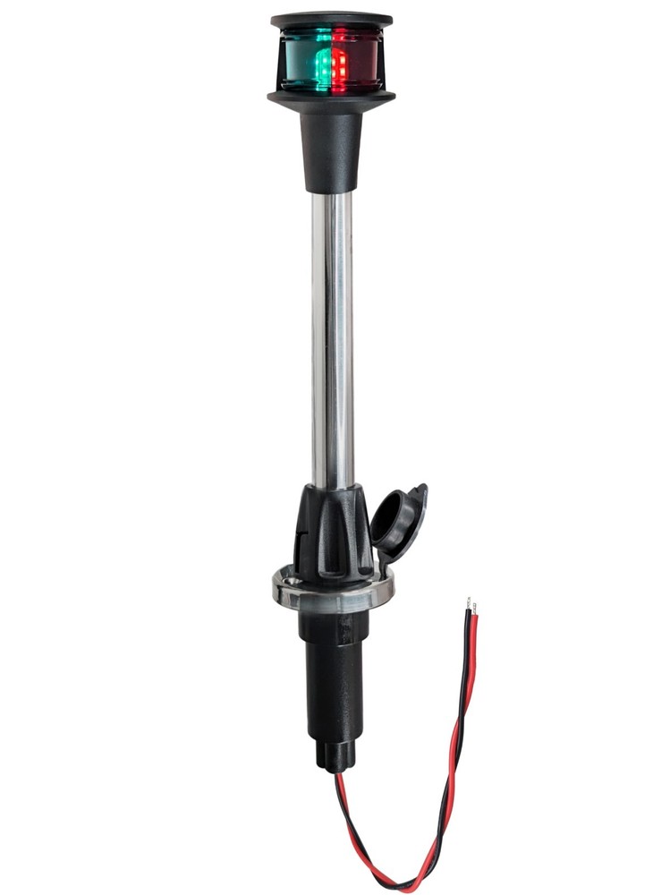 Pactrade Marine Navigation Combination Red/Green LED Bow Light & Removable Base