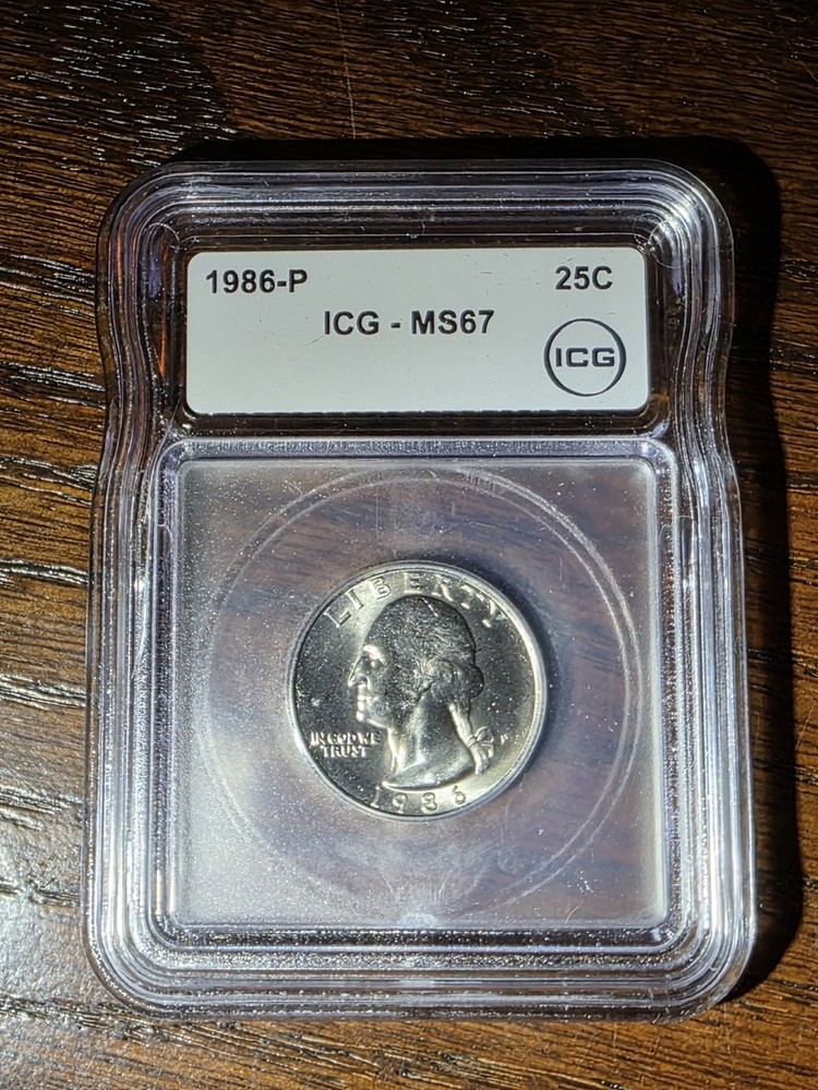 1986-P Washington Quarter MS67 ICG
