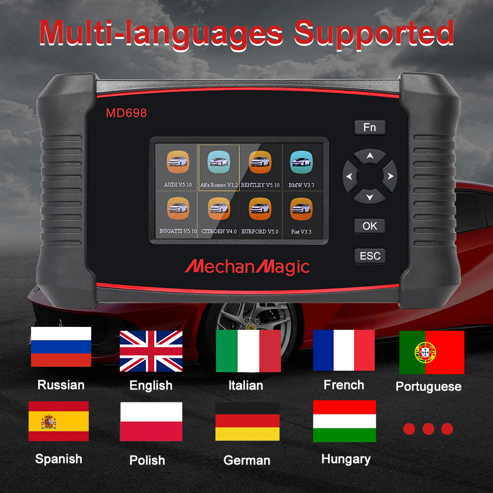 Automotive Bi-directional OBD2 Scanner Diagnostic Scan Tool Code Reader VS PAD