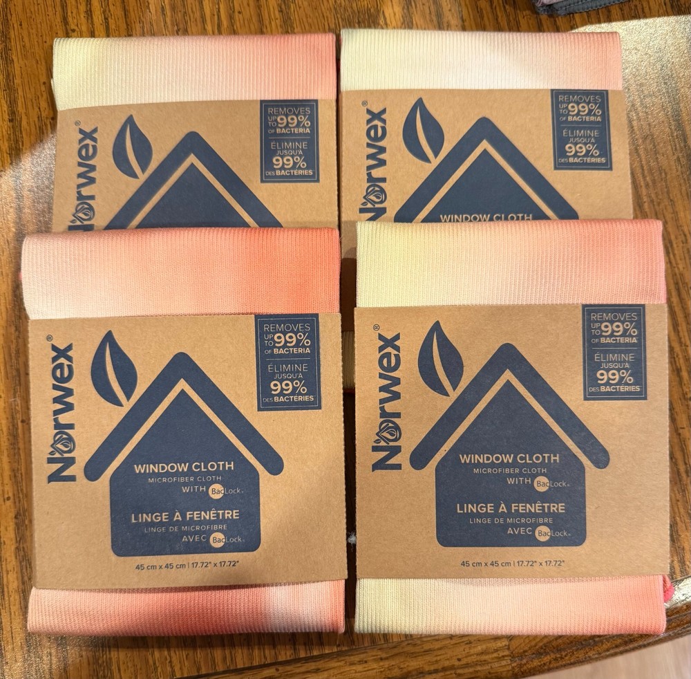New Limited Edition Norwex Window Cloth Microfiber with BacLock