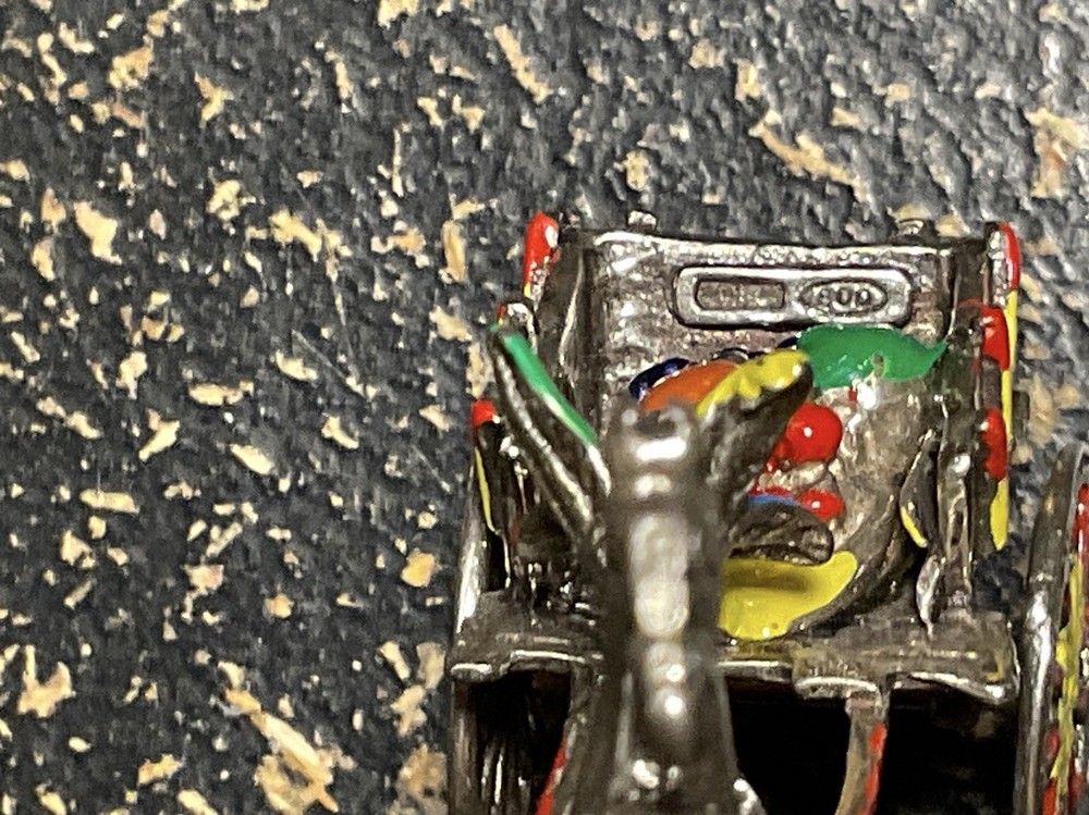 800 Silver Horse Cart