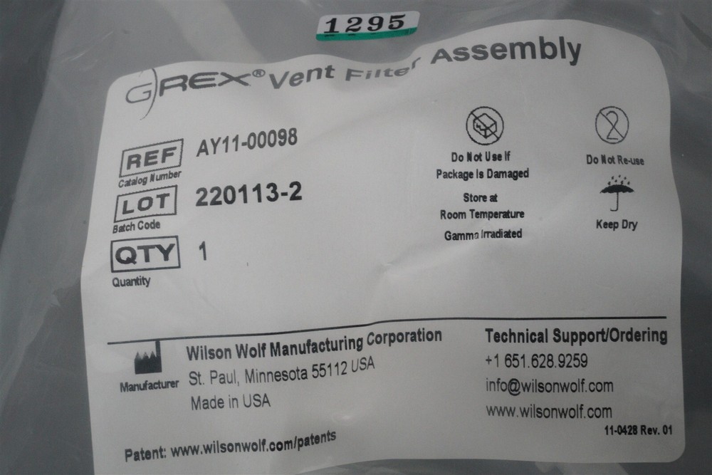 GREX Vent Filter Assembly AY11-00098