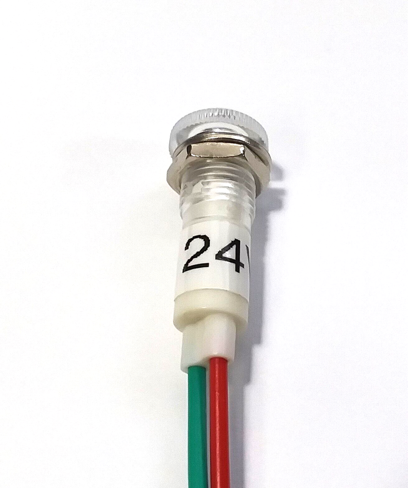 BBT 24 volt Waterproof White LED Low-Profile Indicator Light