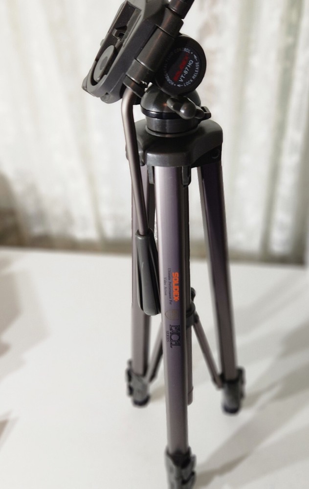TRIPOD SOLIDEX VT-87-HQ Binocular  Excel Series Horizontal Fluid Control Camera