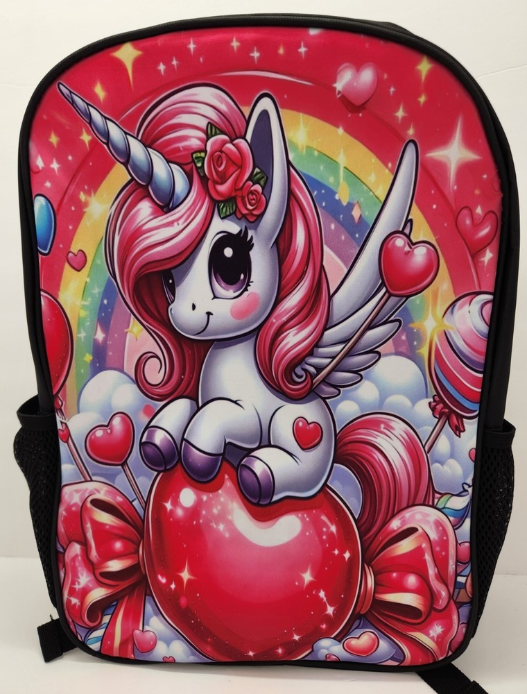Unicorn Girl Three Piece Backpack Set