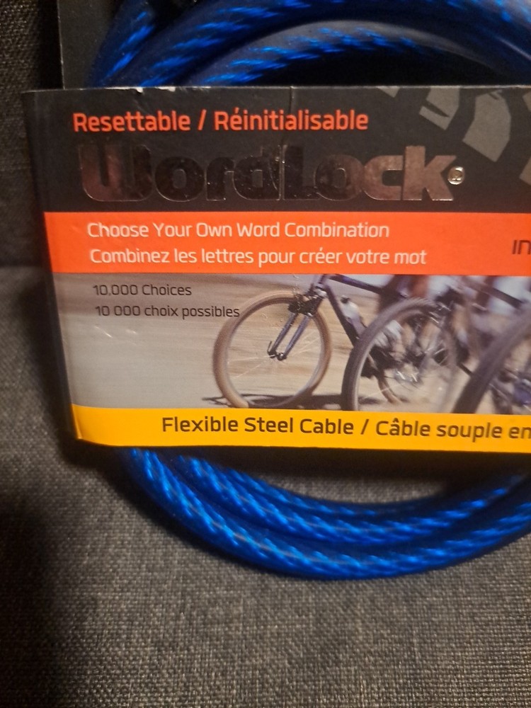 WLX, Wordlock Bicycle, Tools, Almost Any Security Cable Lock System. 5'x.31"