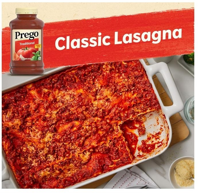 Prego Traditional Pasta Sauce, 45 oz Jar