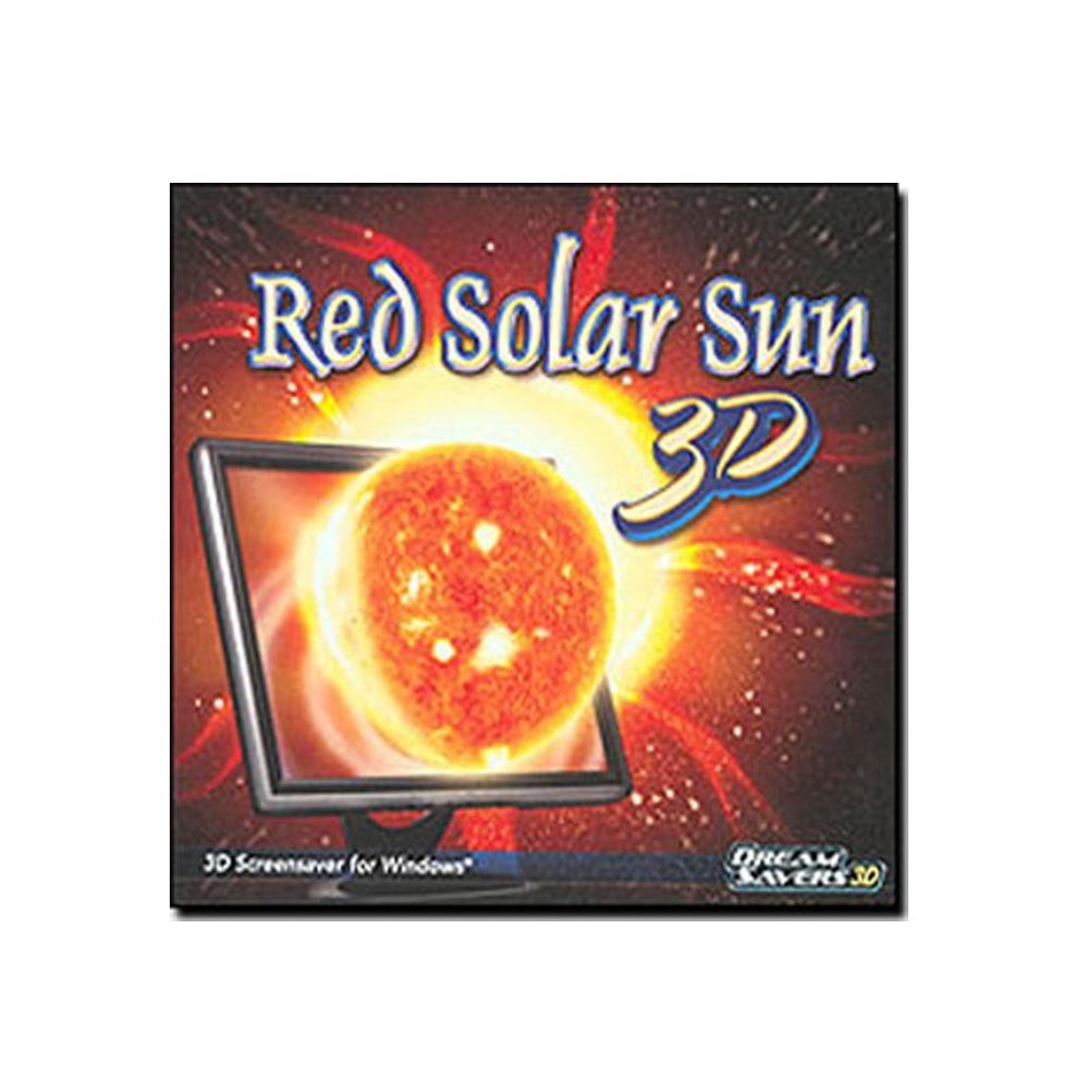 Red Solar Sun 3D Screensaver for Windows