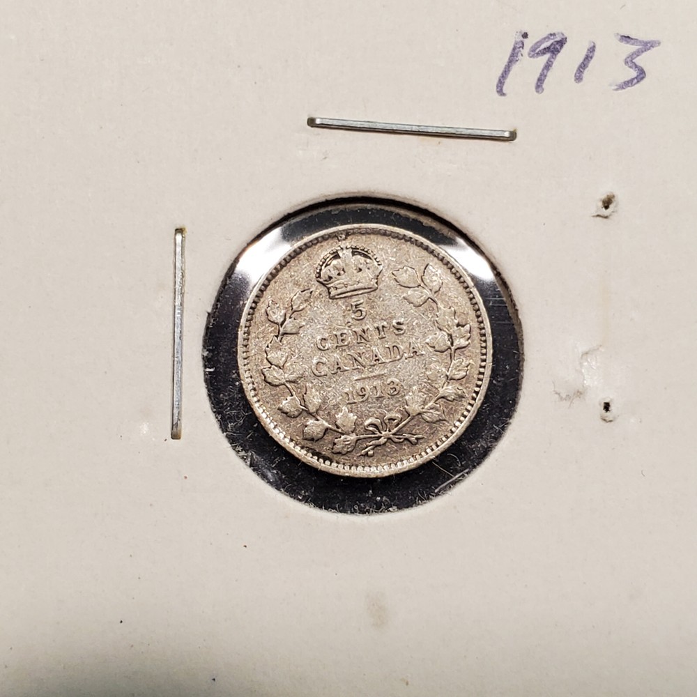 CANADA  1913    5 CENTS      JBC