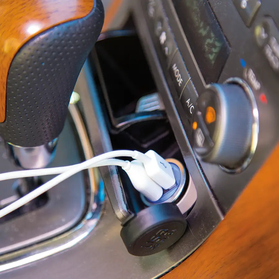 OptiMate Dual USB Fast Charger Cigarette Adapter