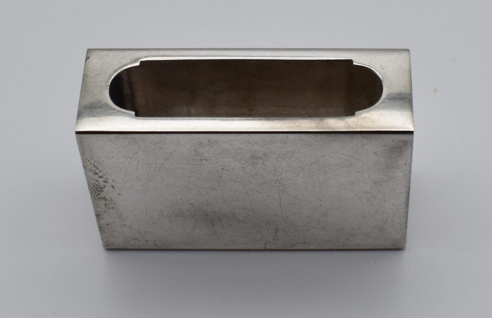 925 Sterling silver Match Box Case Monogrammed M.C.R.