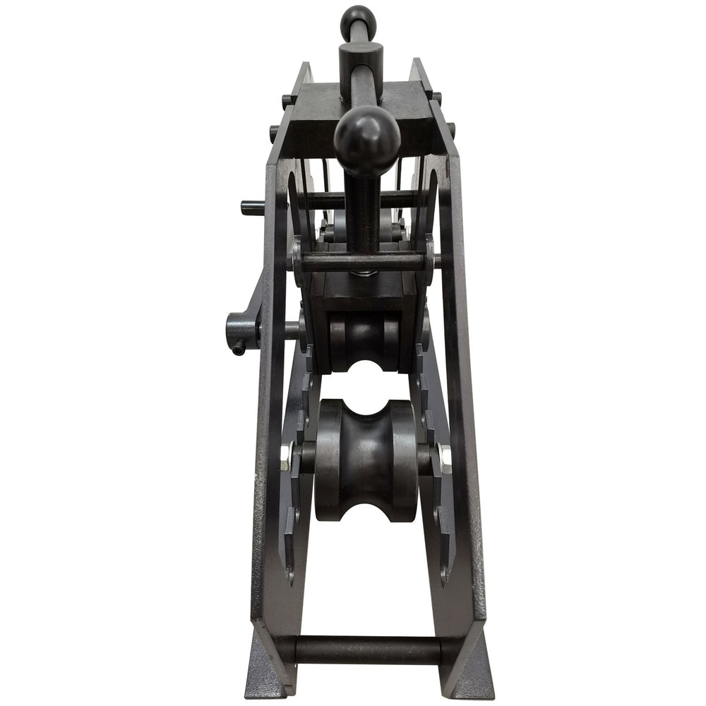 Portable Pipe Bender Dual Handle Adjustable Bending Angle Round Tube Roller