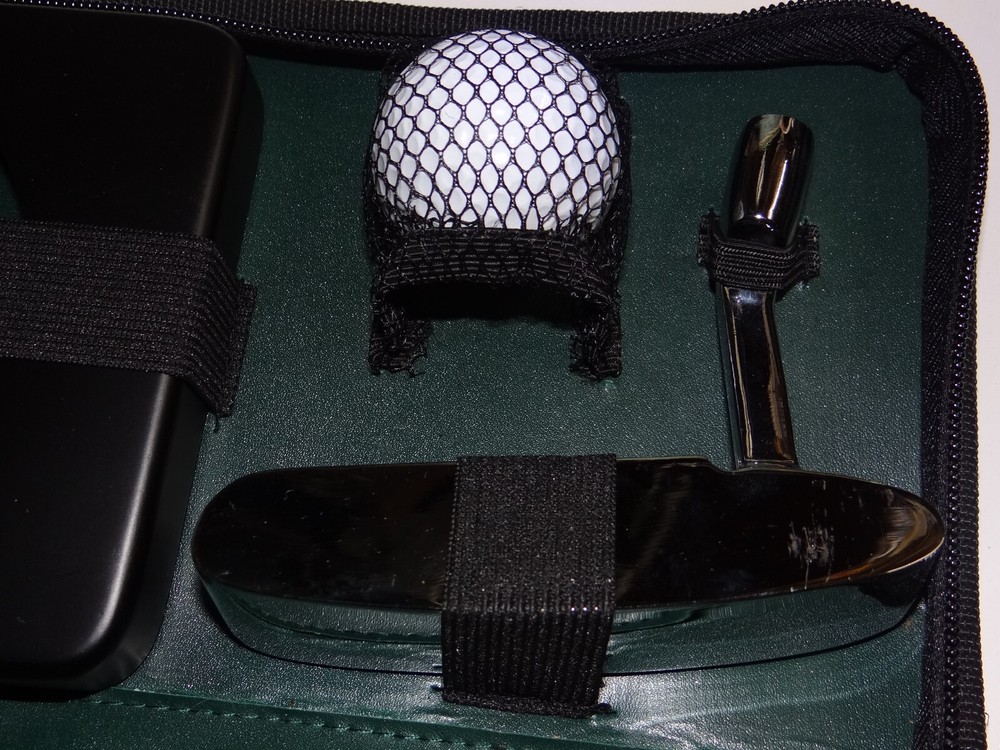 Executive Golf Putting Set Complete with Black Travel Case