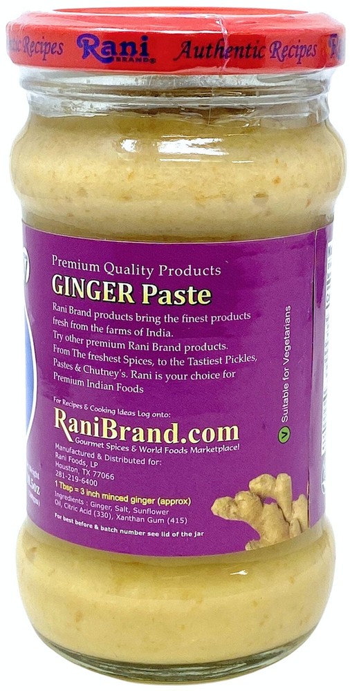 Rani Ginger Cooking Paste 10.5oz (300g) Glass Jar