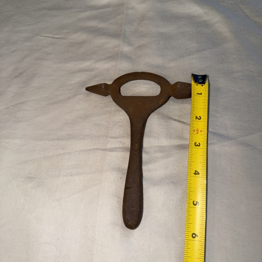 Vintage Cast Iron Multi-Tool Bottle Opener Ice Hammer Muddler Blacksmith Tool