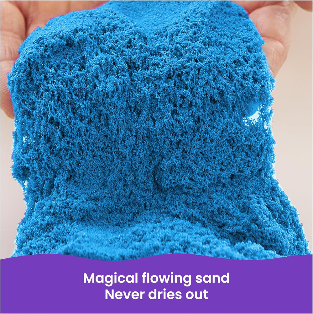 Kinetic Sand, Castle Containers 10-Color Moldable Play Sand Pack for Easter Bask