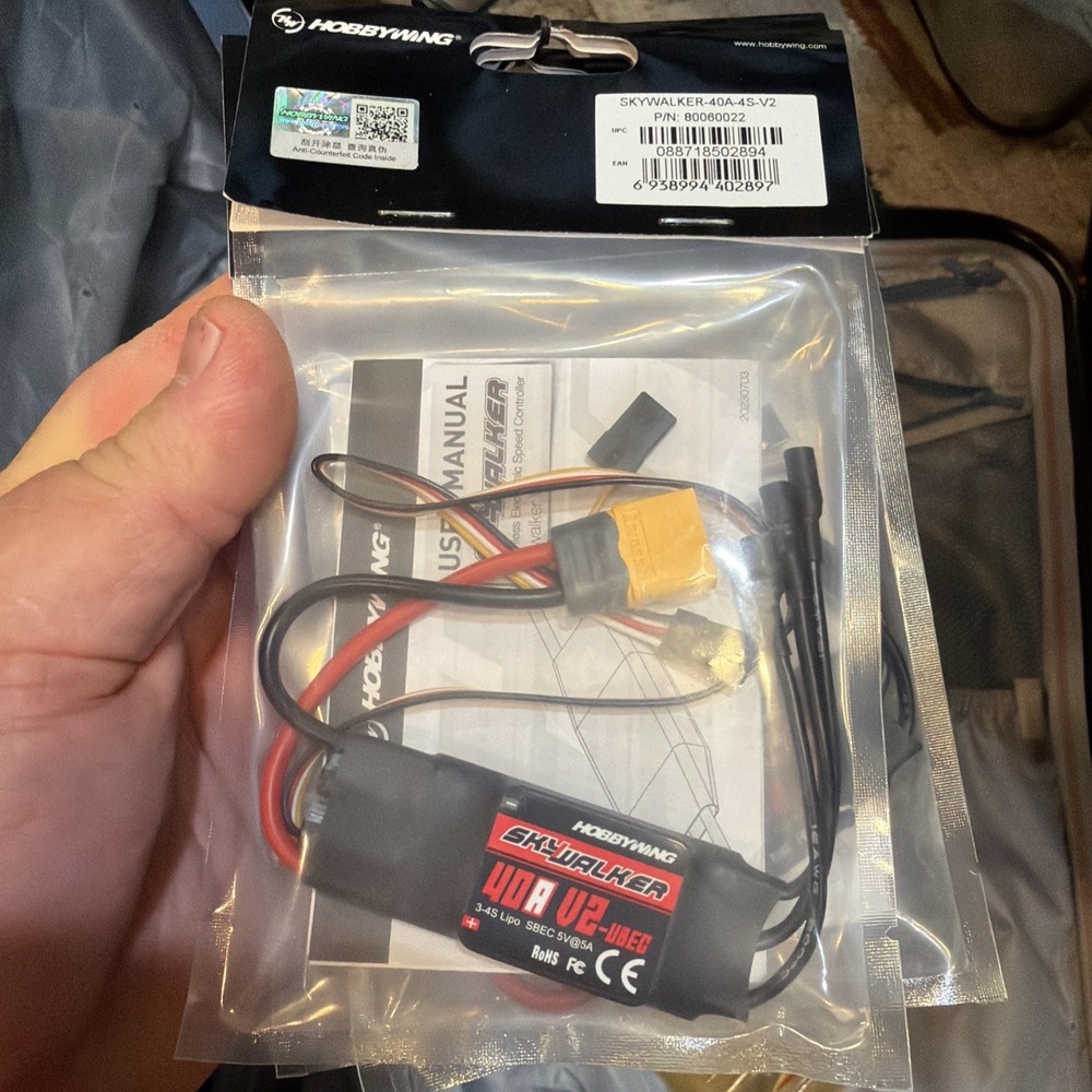 Hobbywing 8060022 Skywalker 40A V2 Brushless ESC