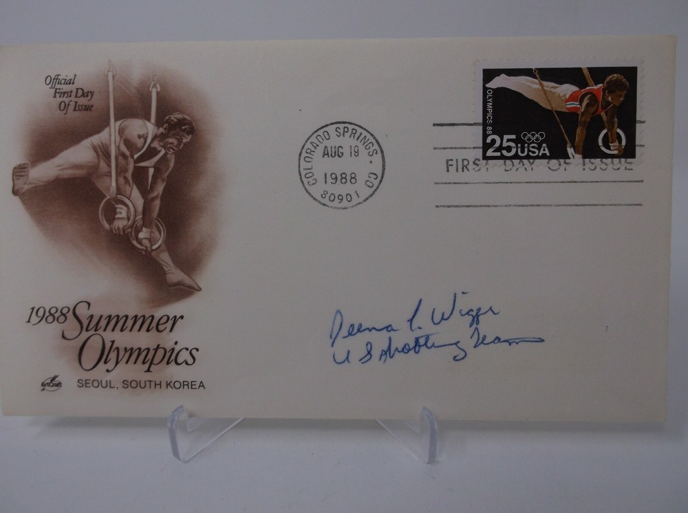 DEENA WIGGER Autographed First Day of Issue Envelope & Letter