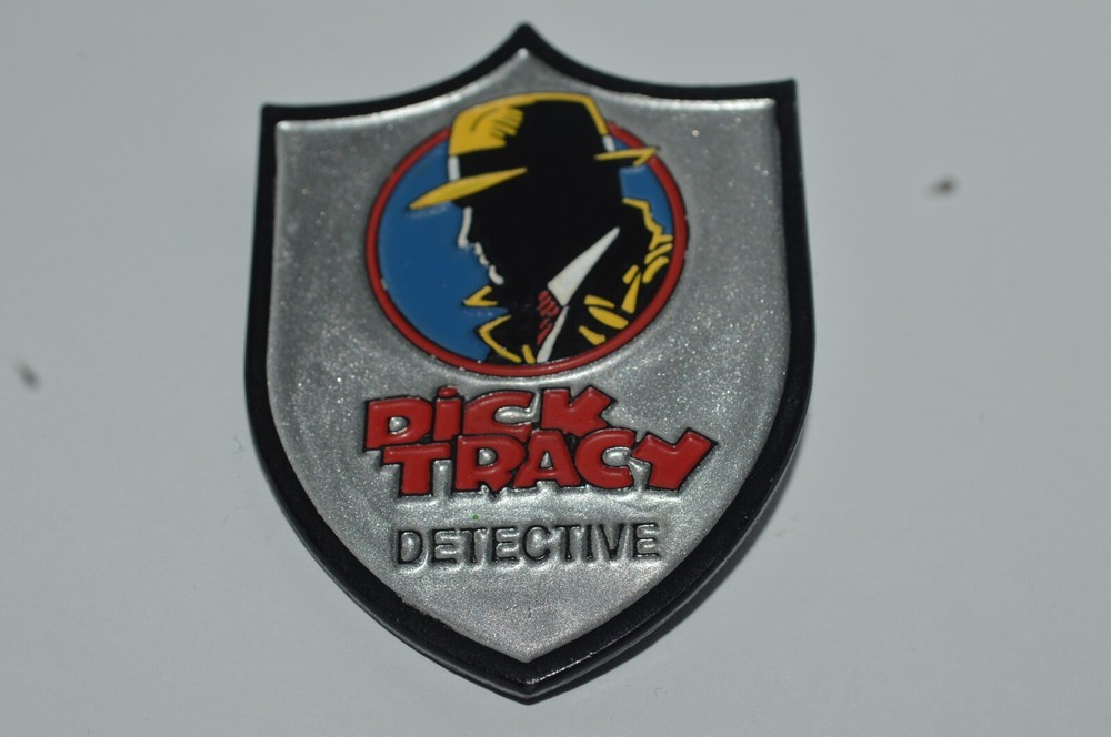 Dick Tracy Patrol Car Pullback Applause Plus Detective Badge Both Excellent Cond