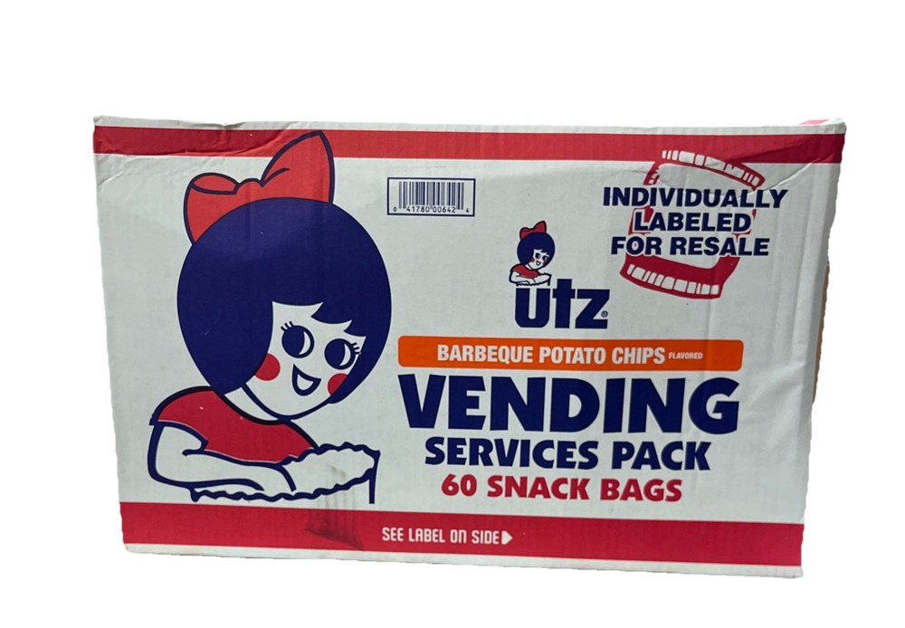 Utz Barbecue Potato Chips Vending  Serving 60 Snack Bags