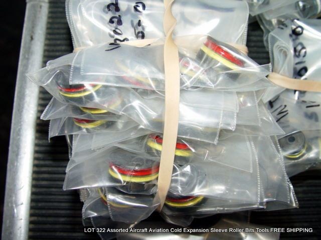 LOT 322 Assorted Aviation Cold Expansion Sleeve Roller Bits Tools FREE SHIPPING