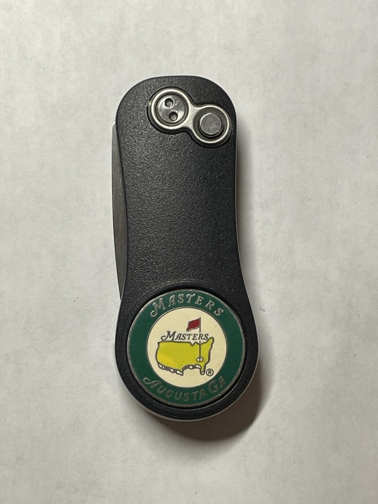 (1) Pitchfix Golf Switchblade Divot Tool & Masters 1" Coin Style Golf Marker