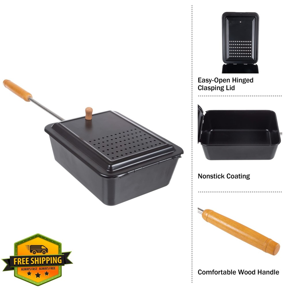 Great Northern Popcorn Campfire Popper Black Nonstick