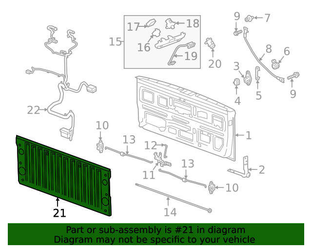 Genuine GM Cover Panel 23388997