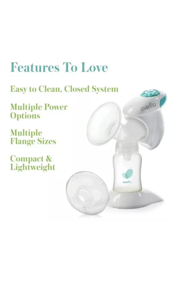 EVENFLO Advanced Single Electric Breast Pump Compact Lightweight Portable New