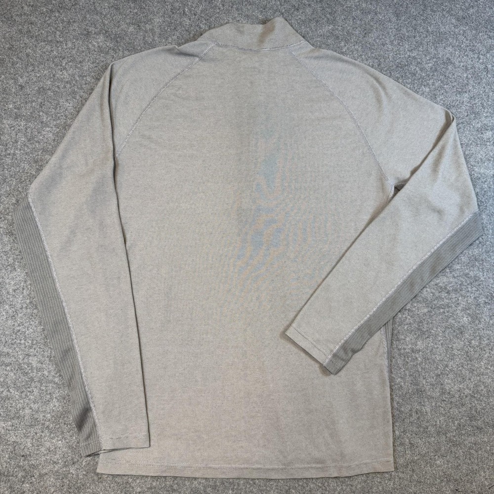 Patagonia Pullover Mens Medium Gray Capilene 1/4 Zip Long Sleeve Base Layer Top