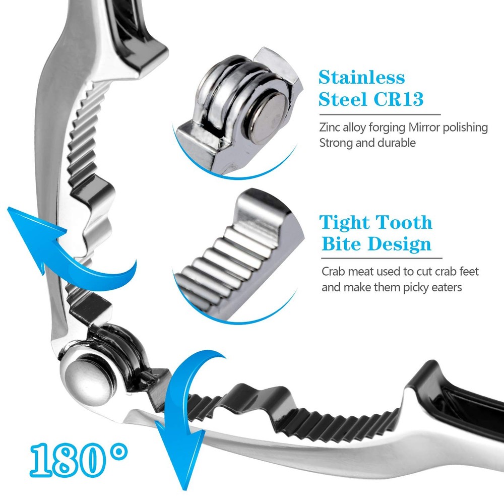 12 Pcs Crab Crackers and Tools, Crab Crackers Sets, Lobster Crackers, Heavy