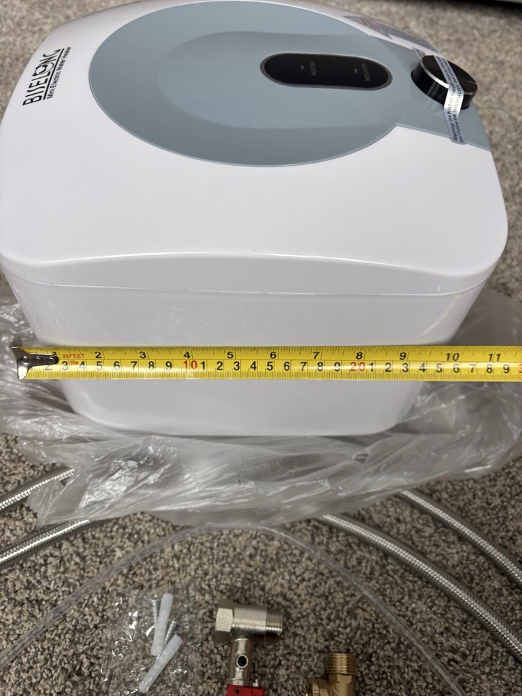 2.5 Gal Under Sink Water Heater 1500W 120V Mini RV Kitchen w/ Hoses