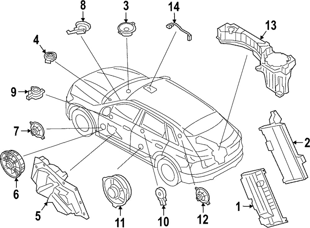 Genuine Audi Mount Bracket 4KE-907-461