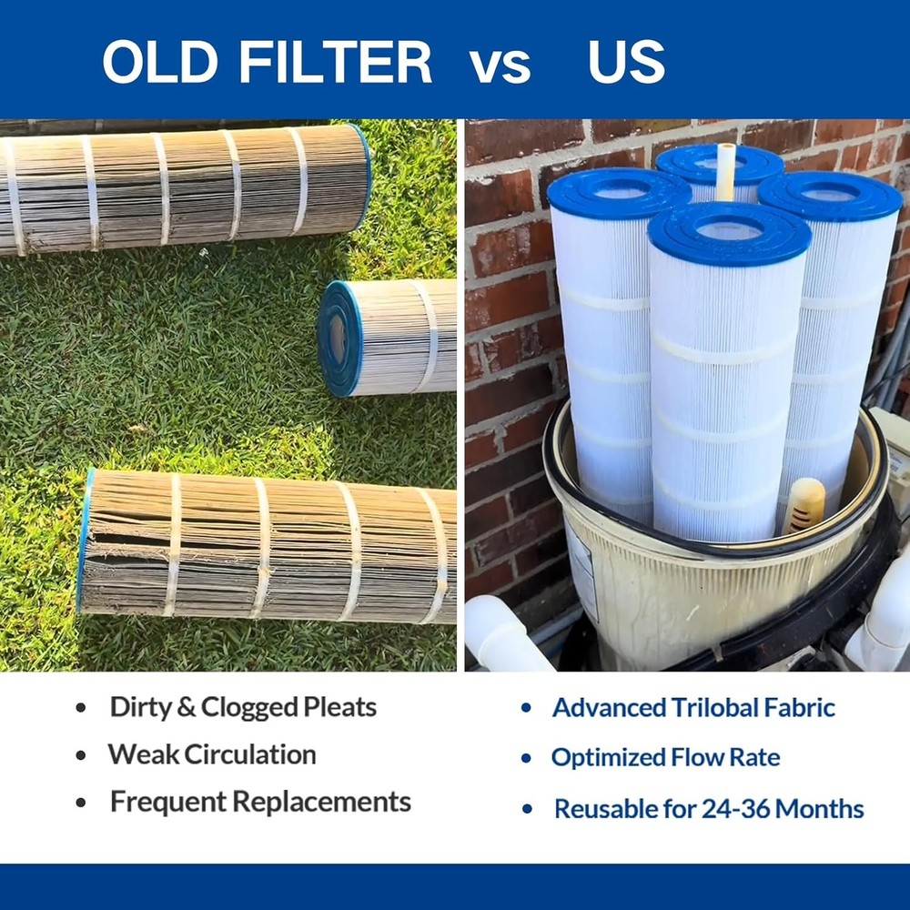 4-Pack CCP420 Pool Filter Cartridges Compatible with Pentair Clean & Clear Plus