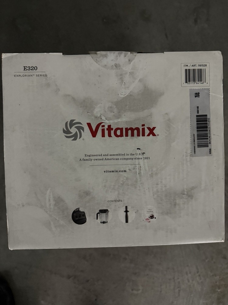 Vitamix Blender E320 Explorian 2.2HP 64oz Professional Black Low VM0197 65542