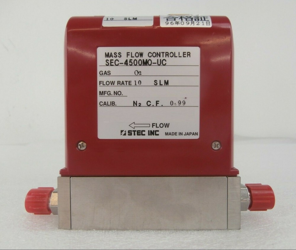 STEC SEC-4500MO-UC Mass Flow Controller MFC SEC-4500 10 SLM O2 Working Surplus