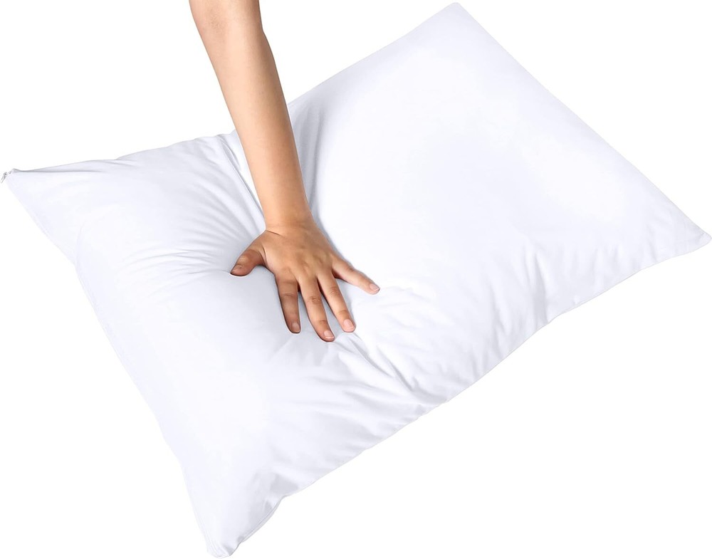 Utopia Bedding Waterproof Pillow Protector Zippered (2 Pack) Standard – Bed