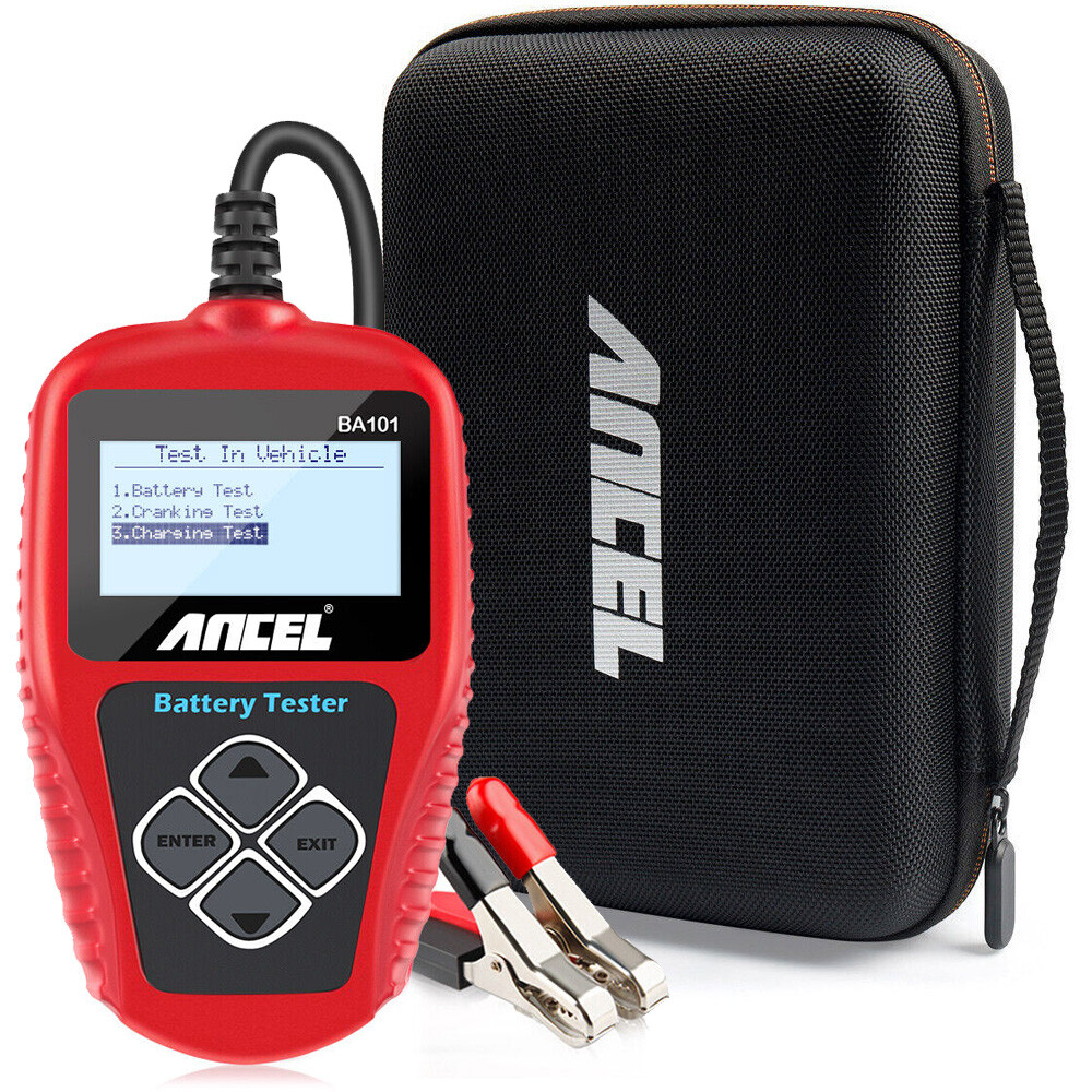 ANCEL BA101 12V Car Battery Load Tester 100~2000CCA Analyzer with Protective Bag