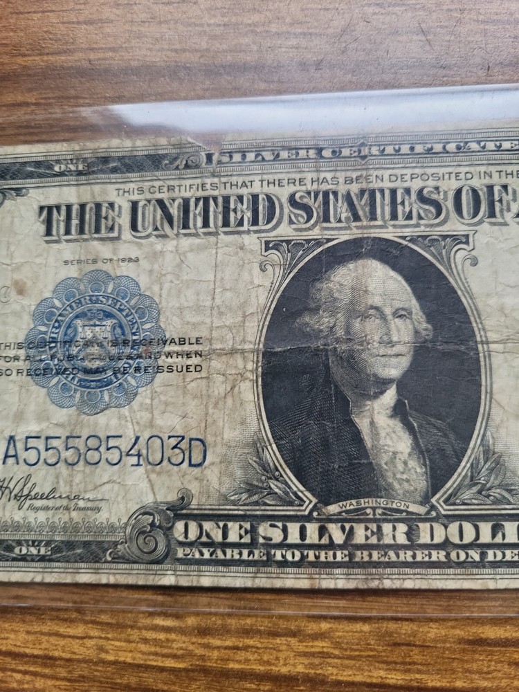 1923 $1 ONE DOLLAR ” SILVER CERTIFICATE LARGE SIZE NOTE