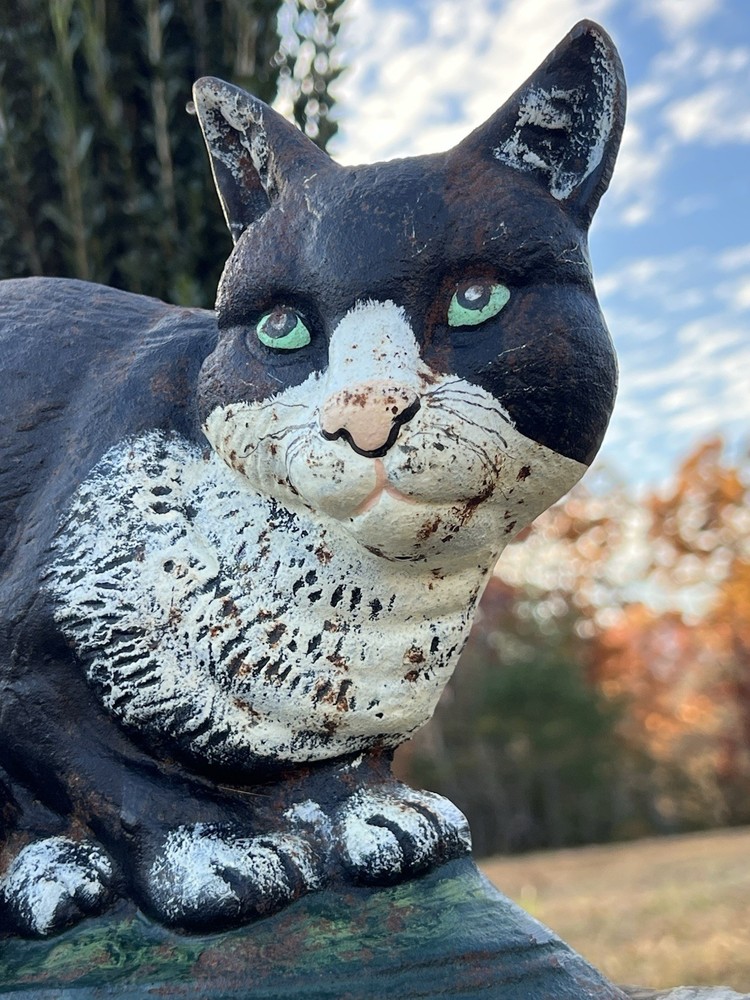 Vintage Cast Iron Cat Doorstop