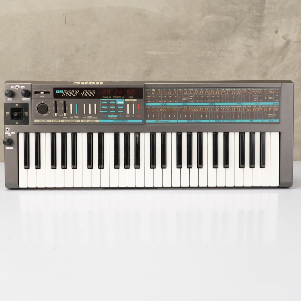 Korg Poly-800 Polyphonic Synthesizer w/ Filter Mods & Original Box #56009