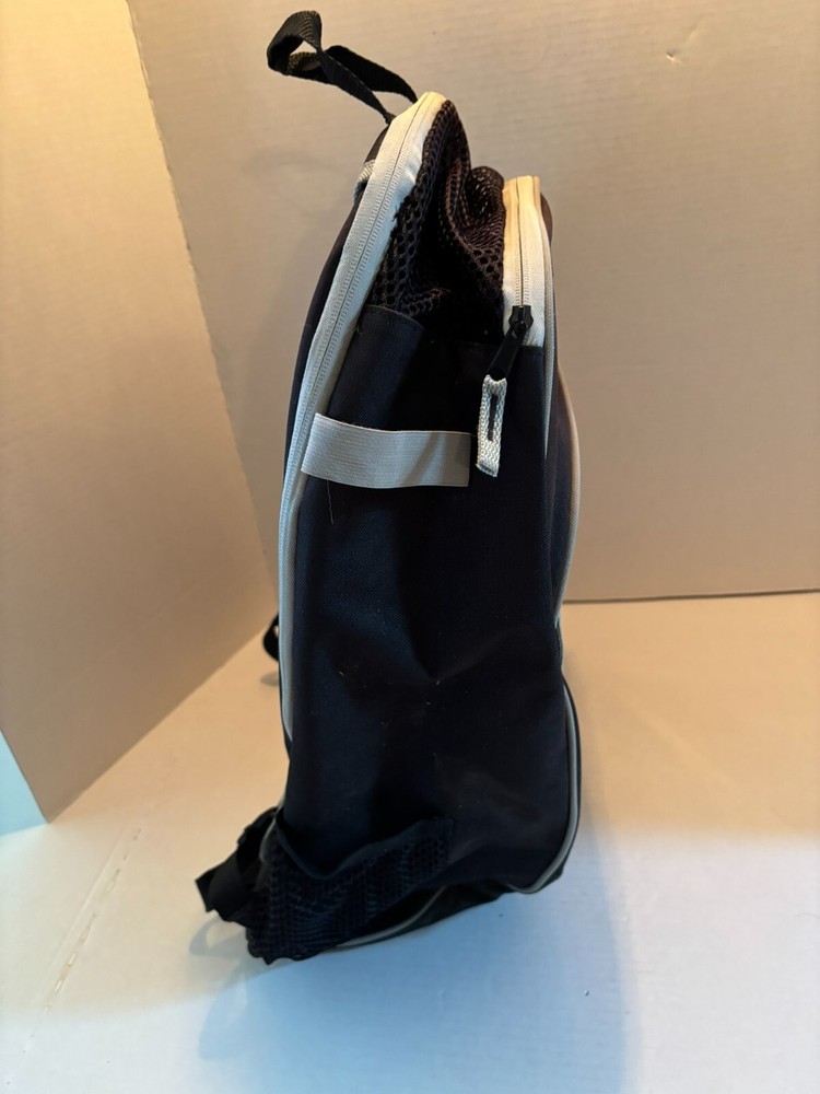 Franklin Brand Black Bat Pack Baseball Backpack with 3 Pockets Mesh Top
