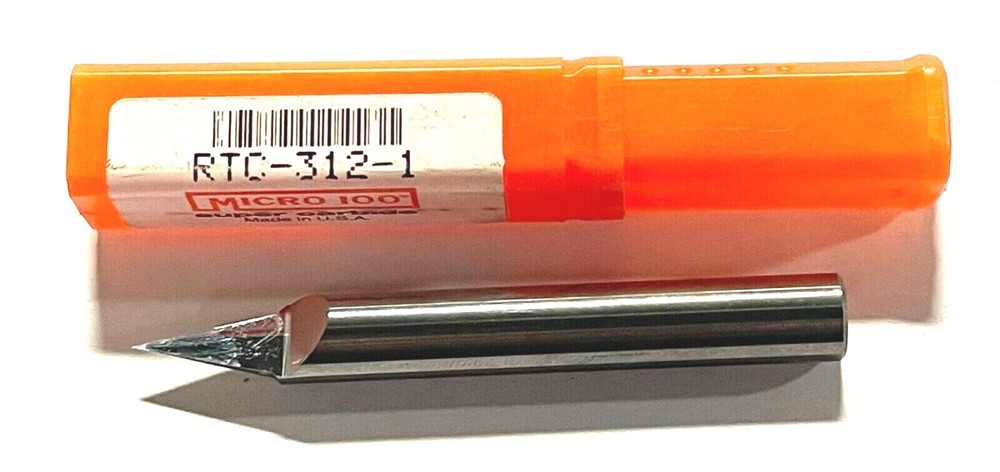 Micro 100 Solid Carbide Split Engraving Blank  5/16" x 1/2" x 2-1/2" 30Â° Point