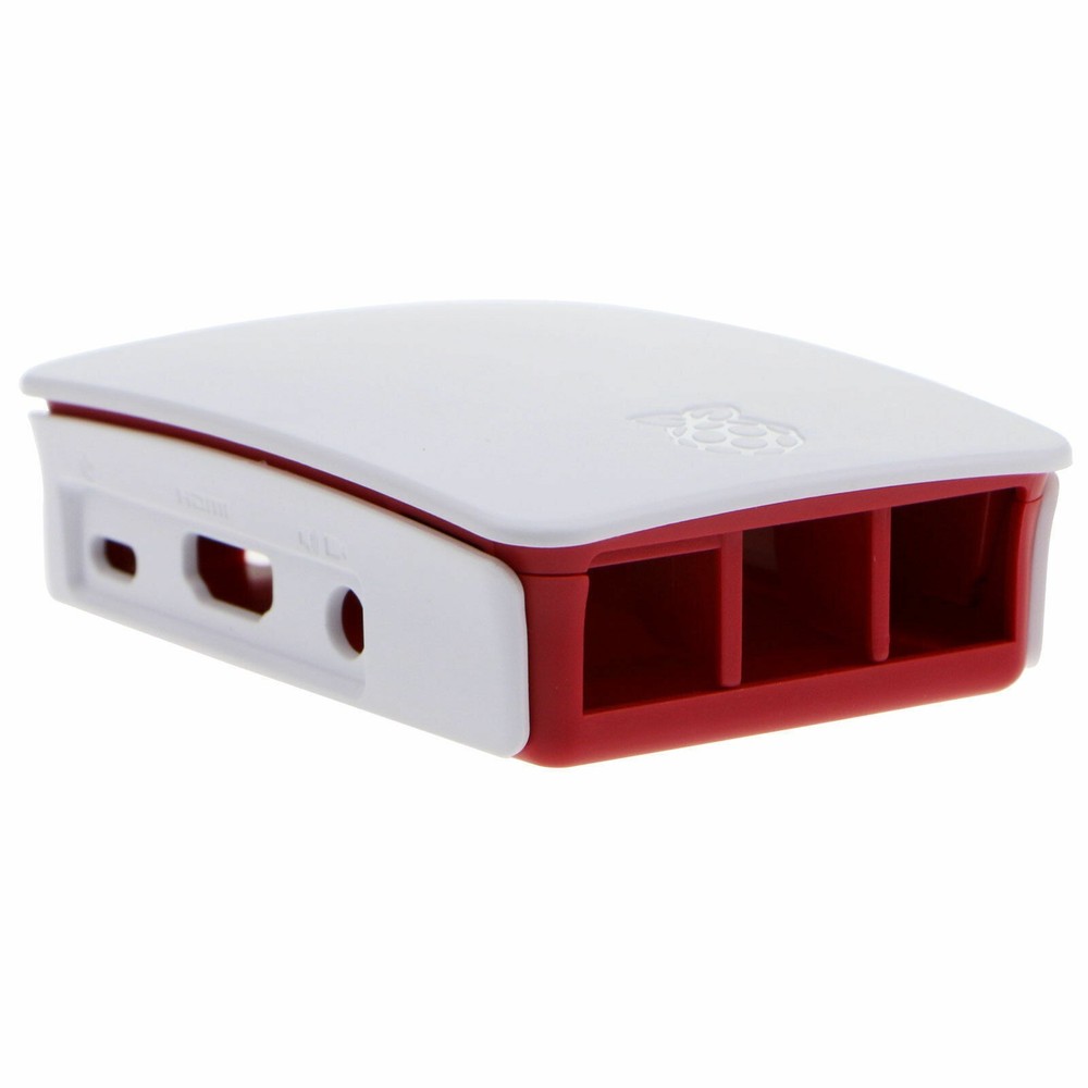New Raspberry Pi 3 Model B case, OFFICIAL white/red