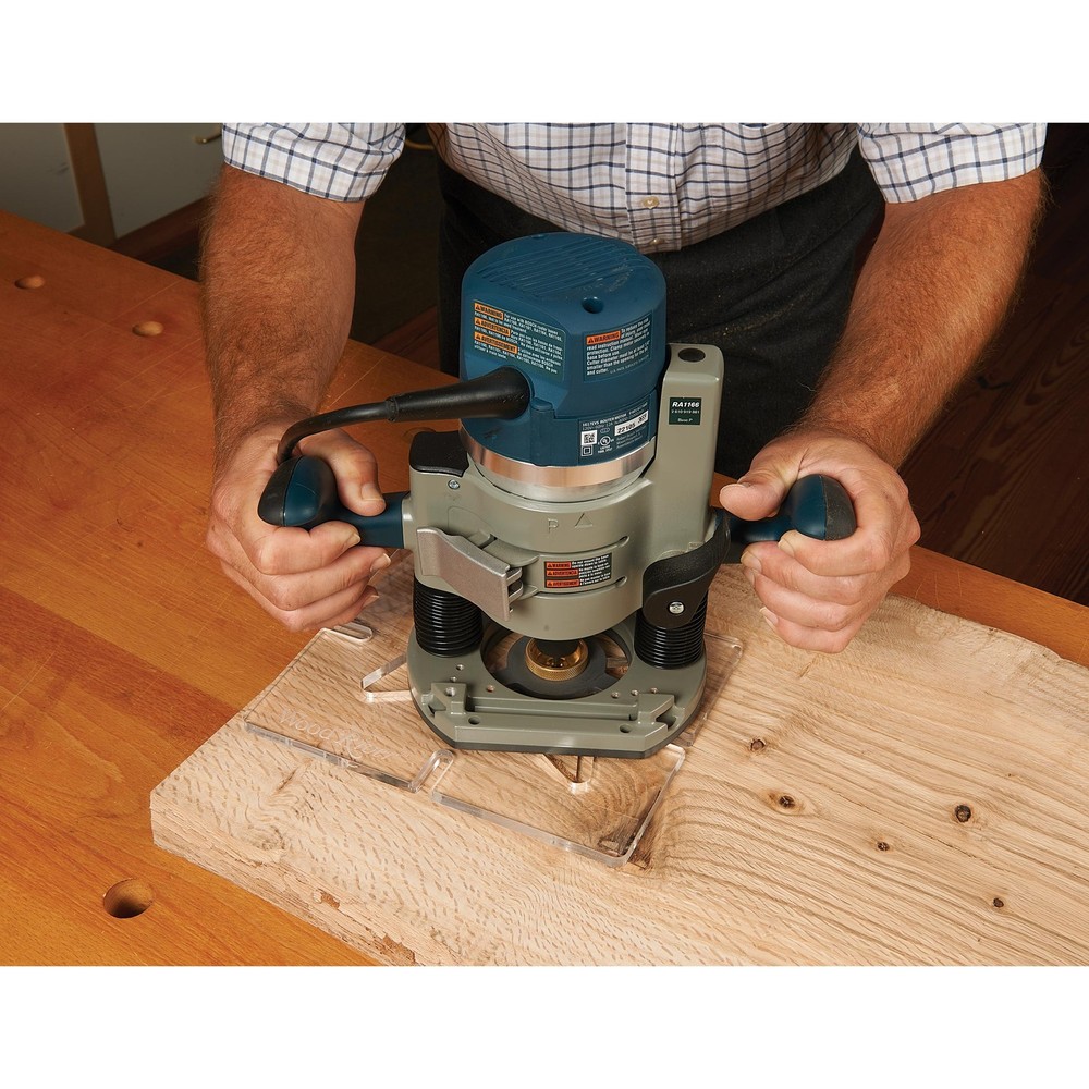 WOODRIVER Router Inlay Template Bowtie